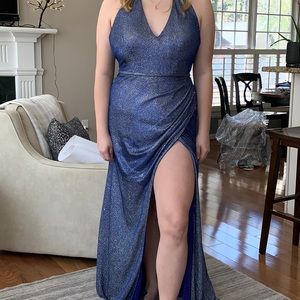 Blondie Nites Prom Dress Size 13 worn to prom once. Halter neck and wrap style.